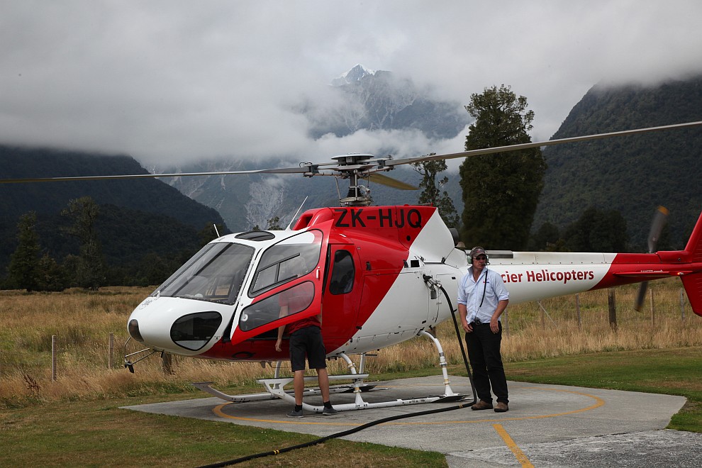 Heliflug zum Fox Glacier