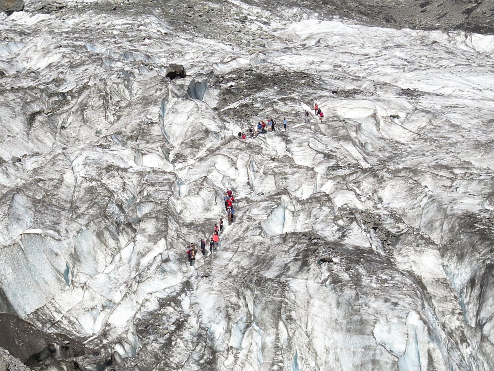 Wanderung auf dem Gletscher