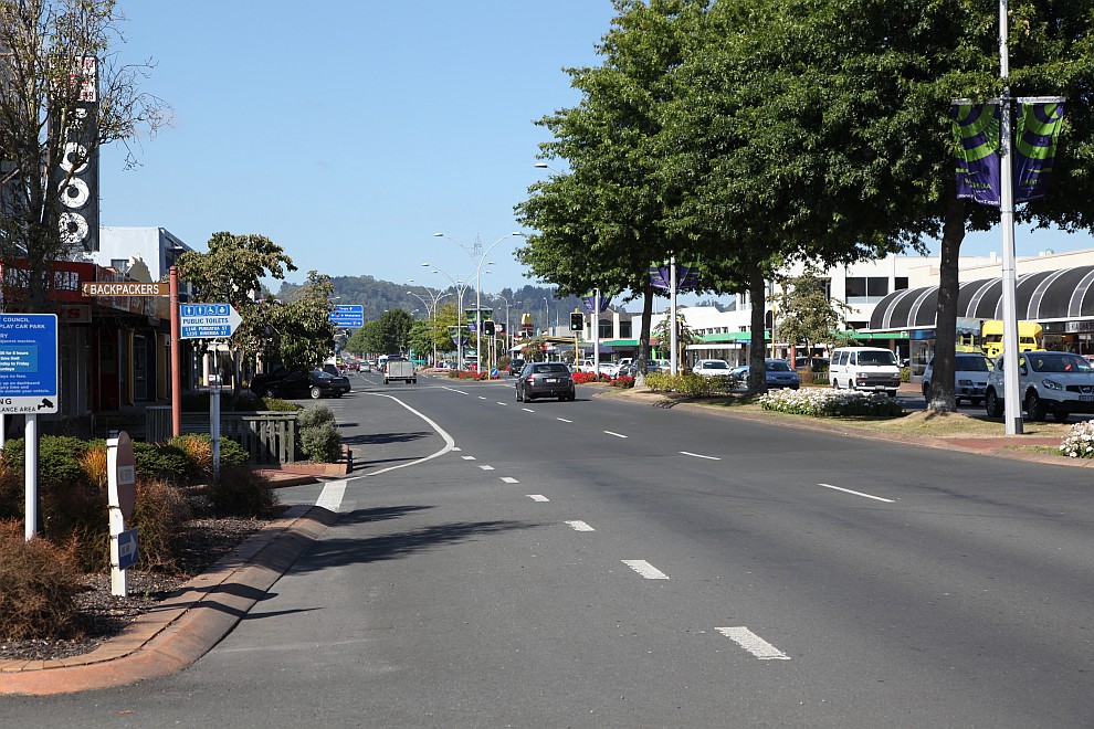 Hauptdurchgangsstraße von Rotorua